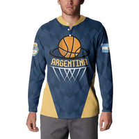 Argentina Basketball Custom Button Sweatshirt Go El Alma Argentina