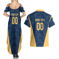 Argentina Basketball Custom Couples Matching Summer Maxi Dress and Hawaiian Shirt Go El Alma Argentina