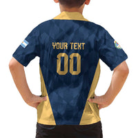 Argentina Basketball Custom Family Matching Long Sleeve Bodycon Dress and Hawaiian Shirt Go El Alma Argentina