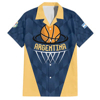 Argentina Basketball Custom Family Matching Long Sleeve Bodycon Dress and Hawaiian Shirt Go El Alma Argentina