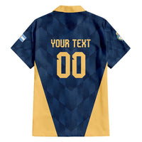 Argentina Basketball Custom Family Matching Long Sleeve Bodycon Dress and Hawaiian Shirt Go El Alma Argentina