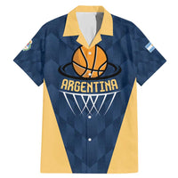 Argentina Basketball Custom Family Matching Mermaid Dress and Hawaiian Shirt Go El Alma Argentina