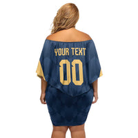 Argentina Basketball Custom Family Matching Off Shoulder Short Dress and Hawaiian Shirt Go El Alma Argentina