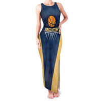 Argentina Basketball Custom Family Matching Tank Maxi Dress and Hawaiian Shirt Go El Alma Argentina
