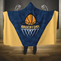 Argentina Basketball Hooded Blanket Go El Alma Argentina