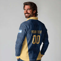 Argentina Basketball Custom Long Sleeve Polo Shirt Go El Alma Argentina
