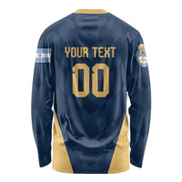 Argentina Basketball Custom Long Sleeve Shirt Go El Alma Argentina