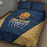 Argentina Basketball Quilt Bed Set Go El Alma Argentina