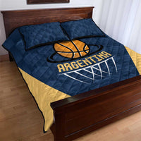 Argentina Basketball Quilt Bed Set Go El Alma Argentina