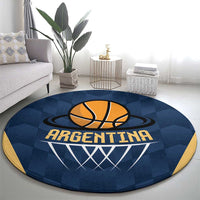 Argentina Basketball Round Carpet Go El Alma Argentina