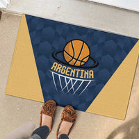 Argentina Basketball Rubber Doormat Go El Alma Argentina