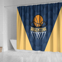 Argentina Basketball Shower Curtain Go El Alma Argentina