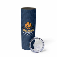 Argentina Basketball Custom Skinny Tumbler Go El Alma Argentina