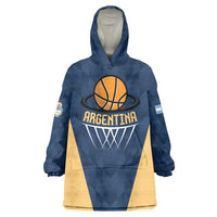 Argentina Basketball Custom Wearable Blanket Hoodie Go El Alma Argentina