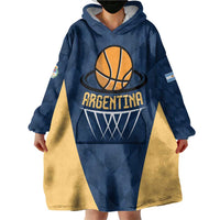 Argentina Basketball Custom Wearable Blanket Hoodie Go El Alma Argentina
