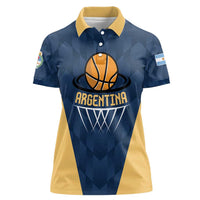 Argentina Basketball Custom Women Polo Shirt Go El Alma Argentina