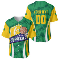 Brazil Basketball Custom Baseball Jersey Come On Brasil Cariocas
