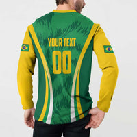 Brazil Basketball Custom Button Sweatshirt Come On Brasil Cariocas