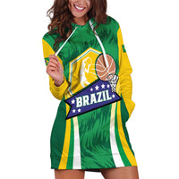 Brazil Basketball Custom Hoodie Dress Come On Brasil Cariocas
