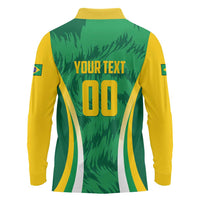 Brazil Basketball Custom Long Sleeve Polo Shirt Come On Brasil Cariocas