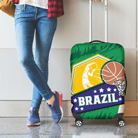Brazil Basketball Luggage Cover Come On Brasil Cariocas