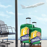 Brazil Basketball Luggage Cover Come On Brasil Cariocas