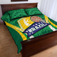 Brazil Basketball Quilt Bed Set Come On Brasil Cariocas