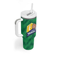 Brazil Basketball Custom Tumbler With Handle Come On Brasil Cariocas