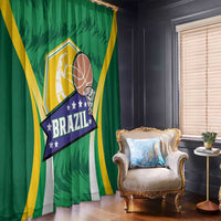 Brazil Basketball Window Curtain Come On Brasil Cariocas