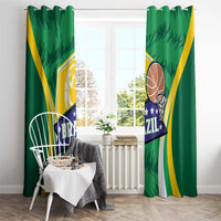 Brazil Basketball Window Curtain Come On Brasil Cariocas