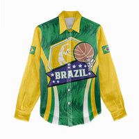 Brazil Basketball Custom Women Casual Shirt Come On Brasil Cariocas