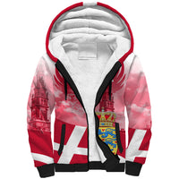 Denmark Constitution Day 2024 Sherpa Hoodie Grundlovsdag 5th June - Wonder Print Shop