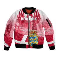 Denmark Constitution Day 2024 Sleeve Zip Bomber Jacket Grundlovsdag 5th June - Wonder Print Shop