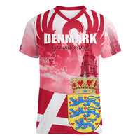 Denmark Constitution Day 2024 Women V-Neck T-Shirt Grundlovsdag 5th June - Wonder Print Shop
