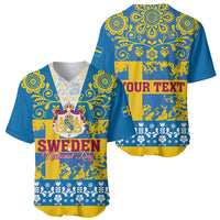 Sweden National Day 2024 Baseball Jersey Svenska Flaggans Dag - Wonder Print Shop