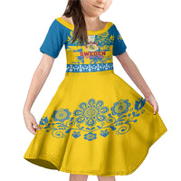 Sweden National Day 2024 Family Matching Mermaid Dress and Hawaiian Shirt Svenska Flaggans Dag - Wonder Print Shop