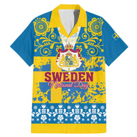 Sweden National Day 2024 Family Matching Mermaid Dress and Hawaiian Shirt Svenska Flaggans Dag - Wonder Print Shop
