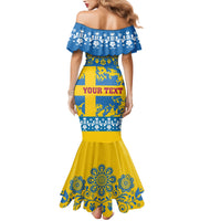 Sweden National Day 2024 Family Matching Mermaid Dress and Hawaiian Shirt Svenska Flaggans Dag - Wonder Print Shop