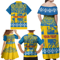 Sweden National Day 2024 Family Matching Off Shoulder Maxi Dress and Hawaiian Shirt Svenska Flaggans Dag - Wonder Print Shop