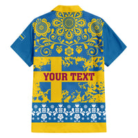 Sweden National Day 2024 Family Matching Summer Maxi Dress and Hawaiian Shirt Svenska Flaggans Dag - Wonder Print Shop