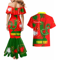 Portugal Day 2024 Couples Matching Mermaid Dress and Hawaiian Shirt de Camoes e das Comunidades Portuguesas - Wonder Print Shop