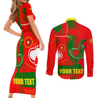 Portugal Day 2024 Couples Matching Short Sleeve Bodycon Dress and Long Sleeve Button Shirt de Camoes e das Comunidades Portuguesas - Wonder Print Shop