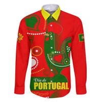 Portugal Day 2024 Family Matching Long Sleeve Bodycon Dress and Hawaiian Shirt de Camoes e das Comunidades Portuguesas - Wonder Print Shop
