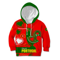 Portugal Day 2024 Kid Hoodie de Camoes e das Comunidades Portuguesas - Wonder Print Shop