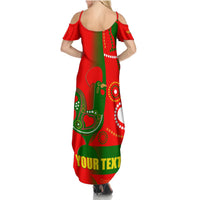 Portugal Day 2024 Summer Maxi Dress de Camoes e das Comunidades Portuguesas - Wonder Print Shop