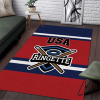 USA 2025 Ringette Area Rug Go Champion Team Ringette USA