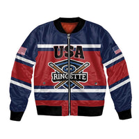 Custom USA 2025 Ringette Bomber Jacket Go Champion Team Ringette USA