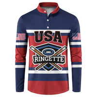 Custom USA 2025 Ringette Button Sweatshirt Go Champion Team Ringette USA