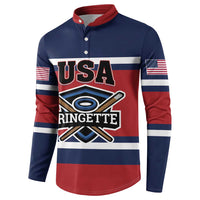 Custom USA 2025 Ringette Button Sweatshirt Go Champion Team Ringette USA
