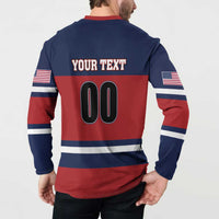 Custom USA 2025 Ringette Button Sweatshirt Go Champion Team Ringette USA